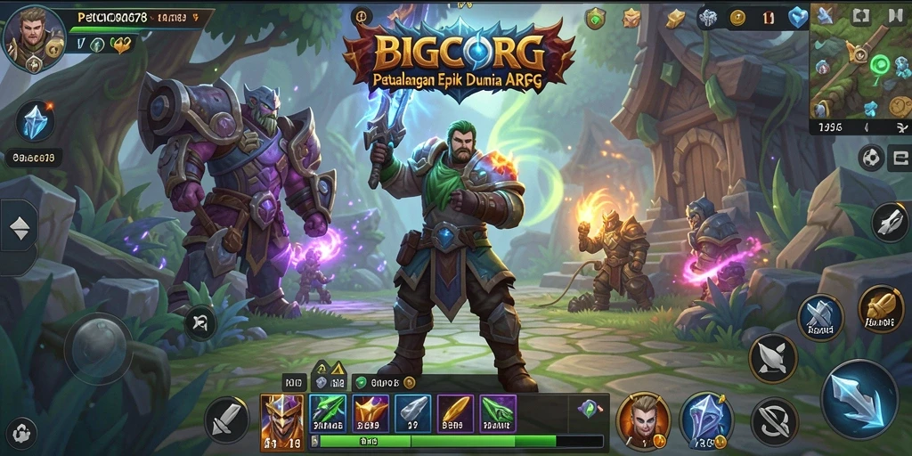 Screenshot gameplay <strong>BIGCOR78</strong> menampilkan aksi seru dalam pertarungan yang dinamis.