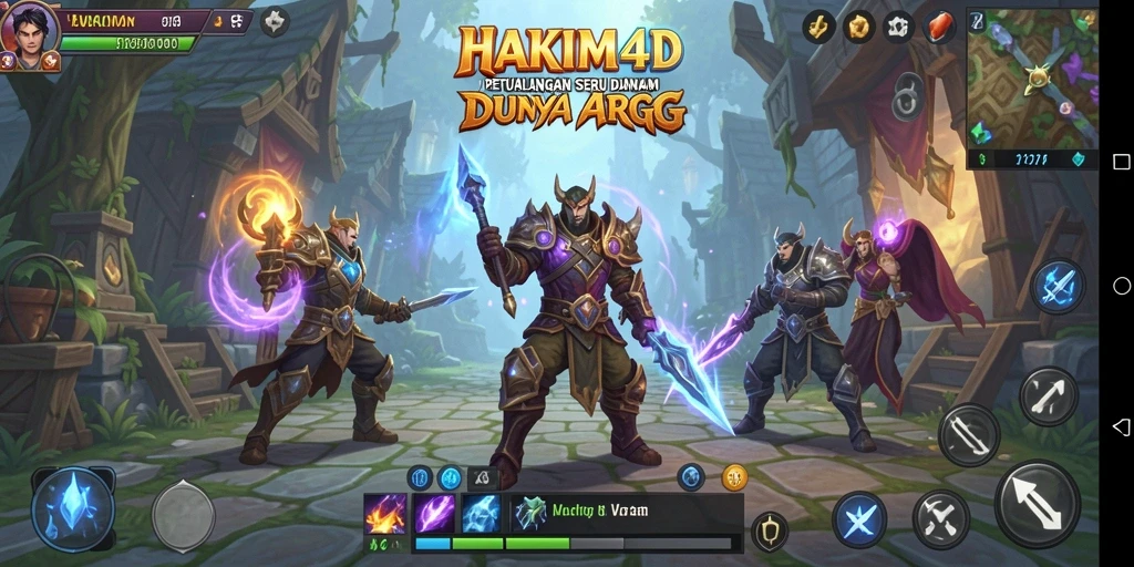Gameplay seru HAKIM4D dengan berbagai karakter unik.