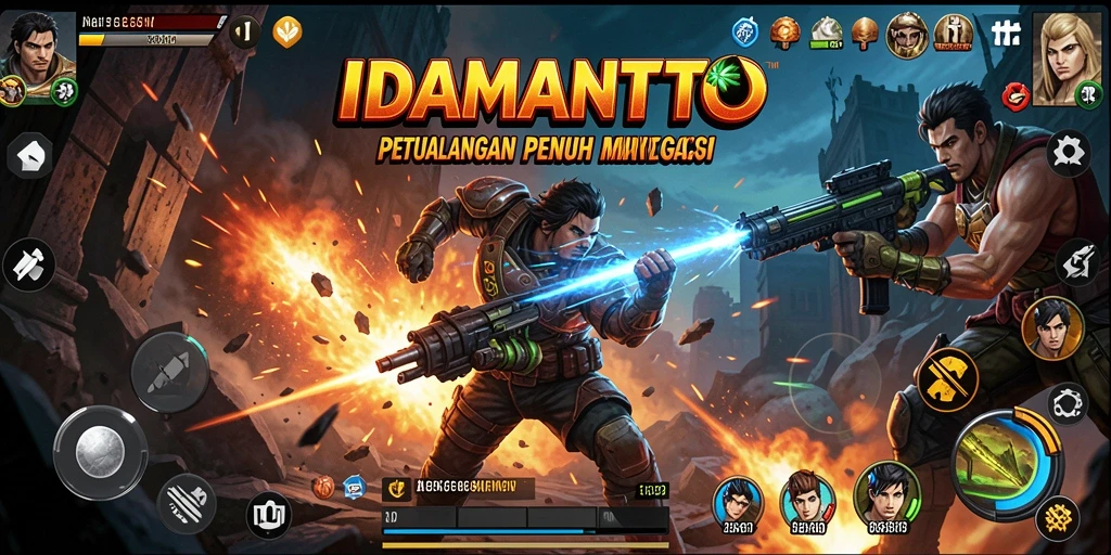 Tampilan gameplay seru dan menegangkan dalam IDAMANTOTO.