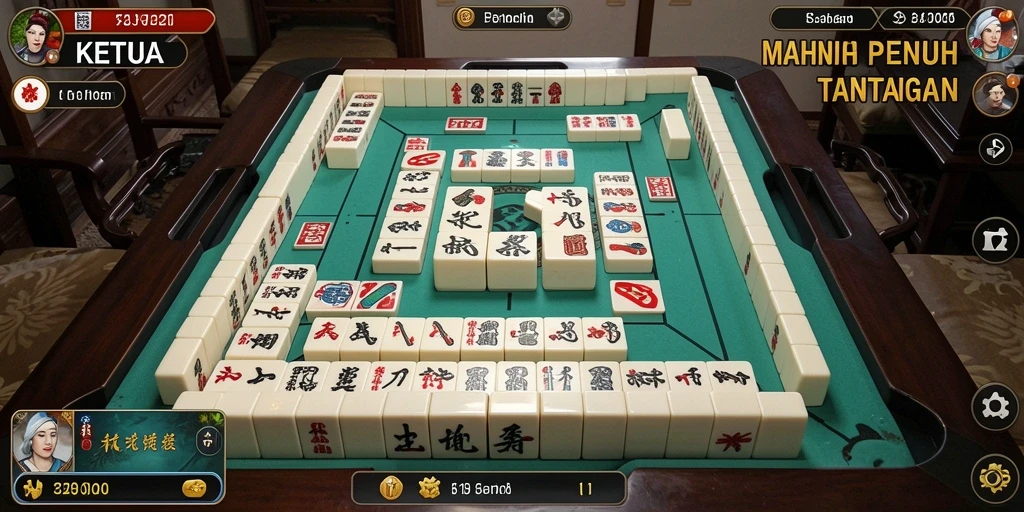 Gameplay Mahjong yang menarik dan penuh warna di KETUA.