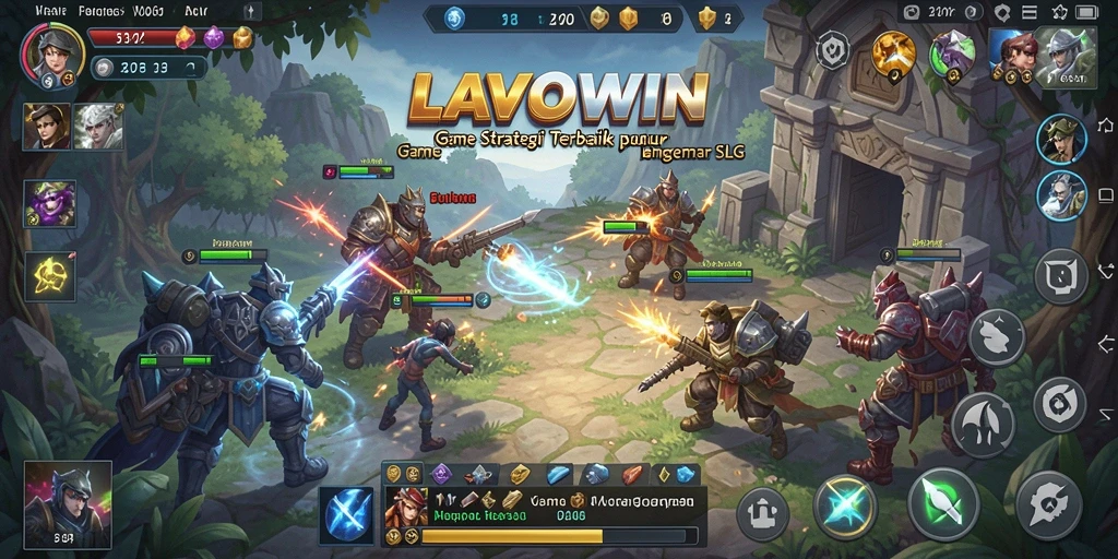 Tampilan gameplay LAVOWIN yang mendebarkan dan penuh strategi.