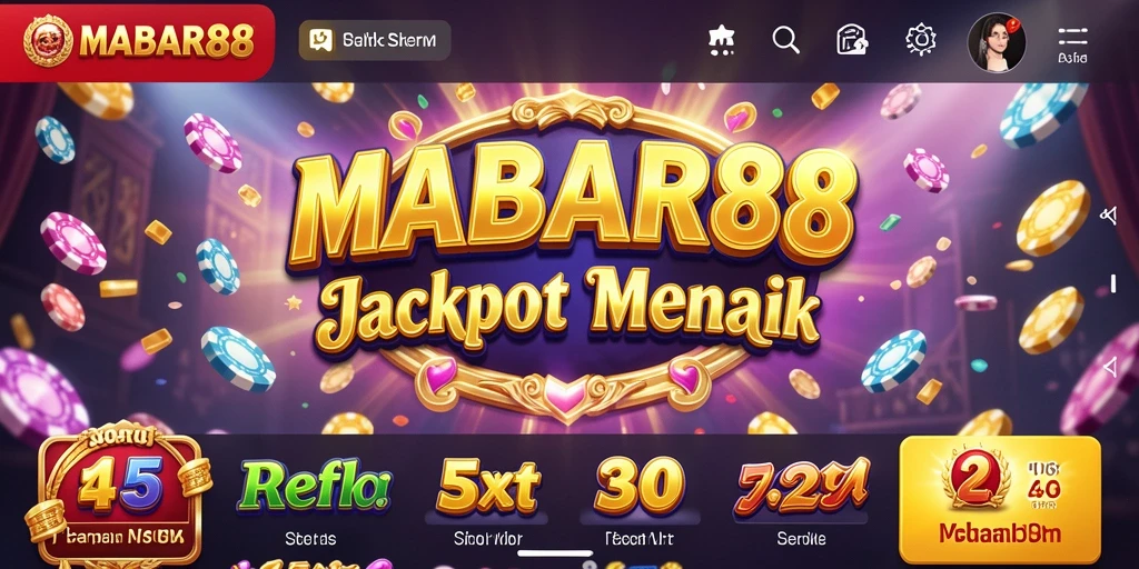 Tampilan gameplay MABAR88 dengan berbagai opsi slot menarik.