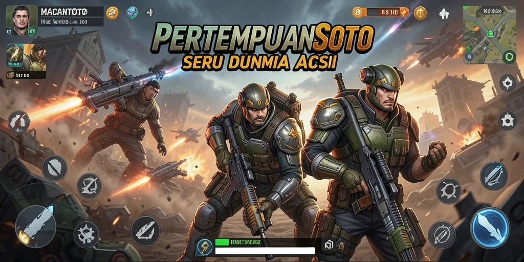 Screeshot gameplay MACANTOTO menampilkan aksi mendebarkan di arena tempur.