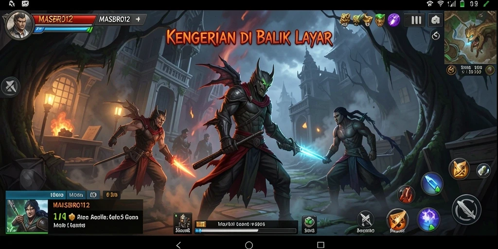 Screenshot gameplay menampilkan momen mencekam dalam MASBRO12.