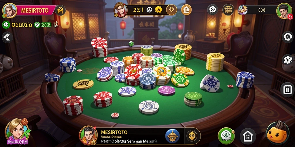 Tampilan screenshot gameplay QiuQiu MESIRTOTO yang seru.