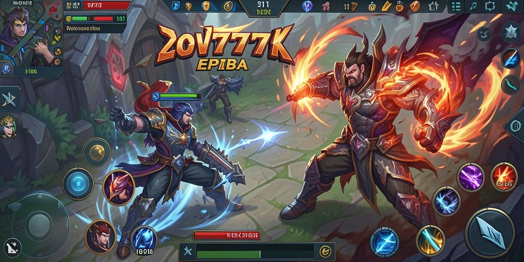 Tampilan gameplay SOV777 yang seru dengan pertarungan epik antara karakter.