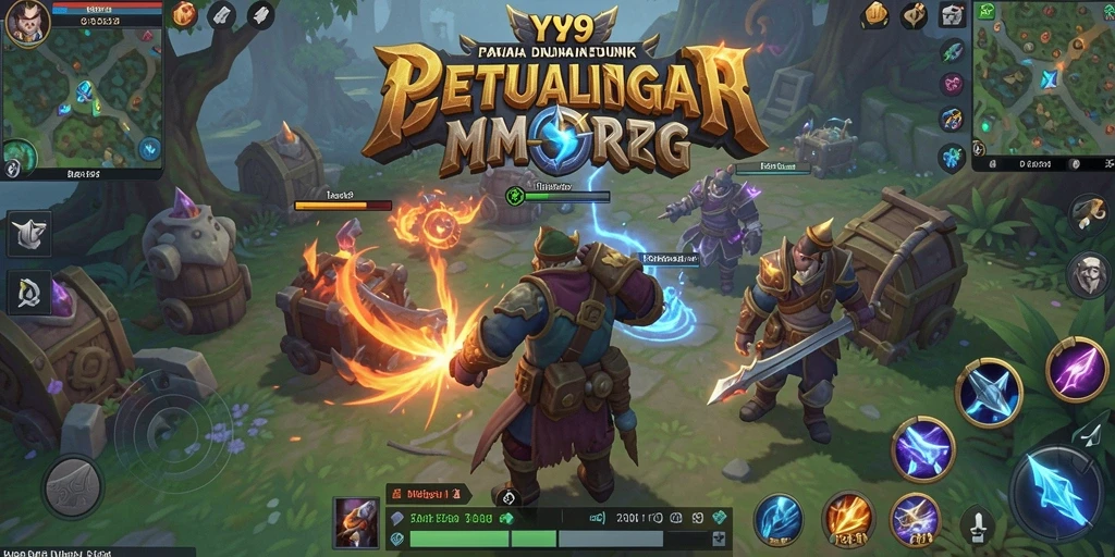 Screenshot gameplay Y89 yang menampilkan petualangan seru di dunia MMORPG.